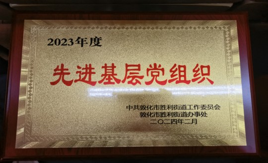 2024年2月1日，物業(yè)總公司敦化項目黨支部被授予“2023年度先進基層黨組織”榮譽稱號_副本.jpg